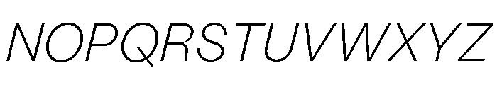 StabilGrotesk 35ThinItalic Font UPPERCASE