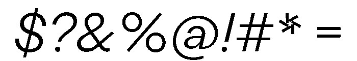 StabilGrotesk 45LightItalic Font OTHER CHARS