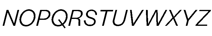 StabilGrotesk 45LightItalic Font UPPERCASE