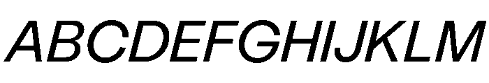 StabilGrotesk 55RegularItalic Font UPPERCASE