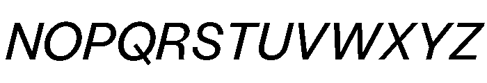 StabilGrotesk 55RegularItalic Font UPPERCASE
