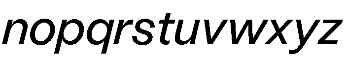 StabilGrotesk 55RegularItalic Font LOWERCASE
