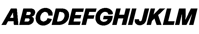 StabilGrotesk 85BlackItalic Font UPPERCASE