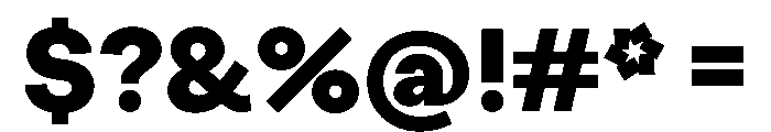 StabilGrotesk Black Instance Font OTHER CHARS