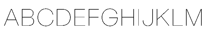 StabilGrotesk Hairline Instance Font UPPERCASE