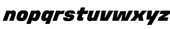 Stardust BlackItalic Font LOWERCASE