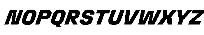Stardust CondExtBdIta Font UPPERCASE