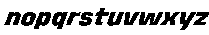 Stardust CondExtBdIta Font LOWERCASE
