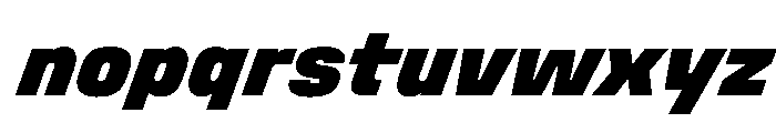 Stardust CondExtBlkIta Font LOWERCASE