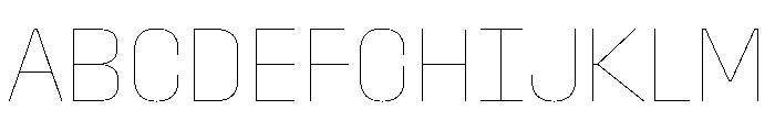 Stardust CondHairline Font UPPERCASE