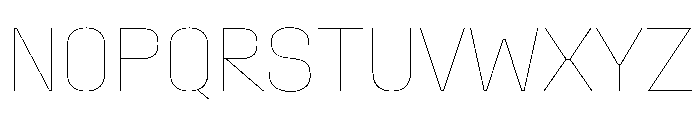 Stardust CondHairline Font UPPERCASE