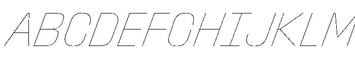 Stardust CondHairlineIta Font UPPERCASE