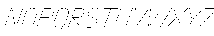 Stardust CondHairlineIta Font UPPERCASE