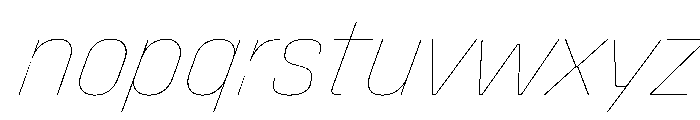 Stardust CondHairlineIta Font LOWERCASE