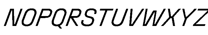 Stardust CondLightIta Font UPPERCASE