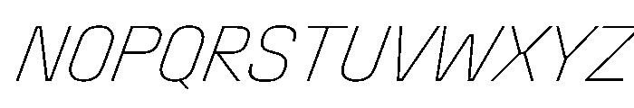 Stardust CondThinIta Font UPPERCASE