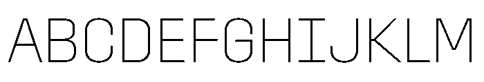 Stardust CondensedThin Font UPPERCASE