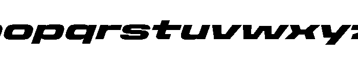 Stardust ExpExtBlkIta Font LOWERCASE