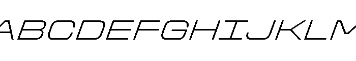 Stardust ExpExtLtIta Font UPPERCASE