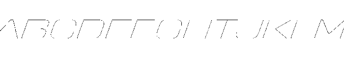 Stardust ExpHairlineIta Font UPPERCASE