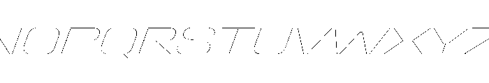 Stardust ExpHairlineIta Font UPPERCASE