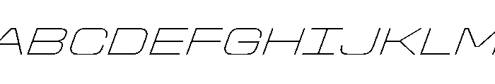 Stardust ExpThinIta Font UPPERCASE