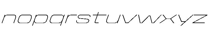Stardust ExpThinIta Font LOWERCASE