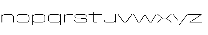 Stardust ExpandedThin Font LOWERCASE