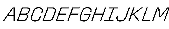Stardust ExtLtIta Font UPPERCASE
