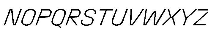 Stardust ExtLtIta Font UPPERCASE