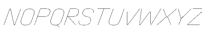 Stardust HairlineItalic 50ff696c Font UPPERCASE