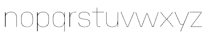 Stardust Hairline Font LOWERCASE