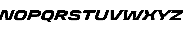 Stardust SemExpExtBdIta Font UPPERCASE
