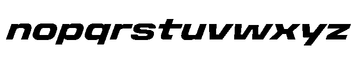 Stardust SemExpExtBdIta Font LOWERCASE