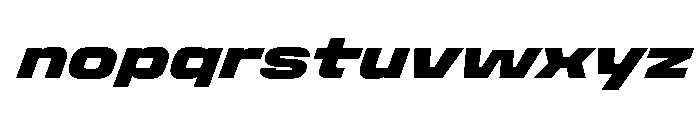 Stardust SemExpExtBlkIta Font LOWERCASE