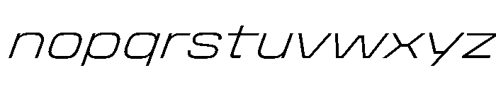 Stardust SemExpExtLtIta Font LOWERCASE