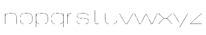 Stardust SemExpHairline Font LOWERCASE