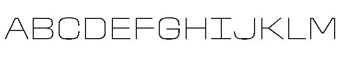 Stardust SemExpThin Font UPPERCASE