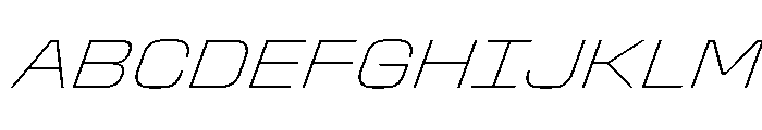Stardust SemExpThinIta Font UPPERCASE