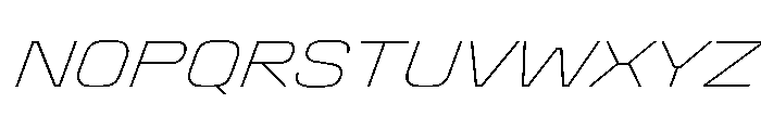 Stardust SemExpThinIta Font UPPERCASE