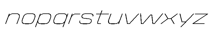 Stardust SemExpThinIta Font LOWERCASE