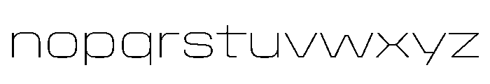 Stardust SemExpThin Font LOWERCASE