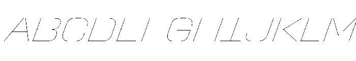 Stardust SmExHairlineIt Font UPPERCASE