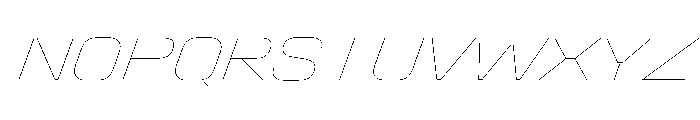 Stardust SmExHairlineIt Font UPPERCASE