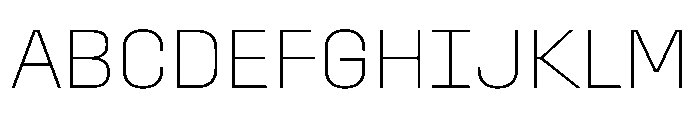 Stardust Thin Font UPPERCASE