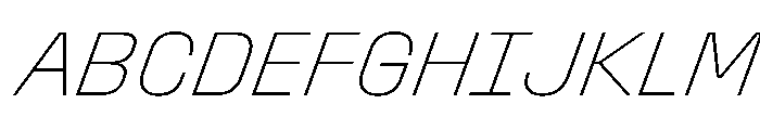 Stardust ThinItalic Font UPPERCASE