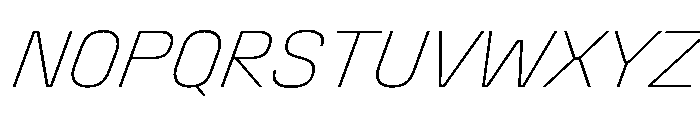 Stardust ThinItalic Font UPPERCASE