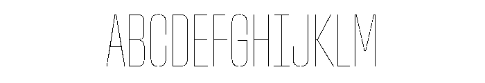 Stardust UCnHairline Font UPPERCASE