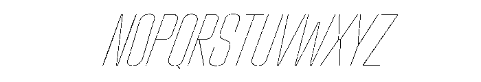 Stardust UCnHairlineIt Font UPPERCASE
