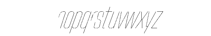 Stardust UCnHairlineIt Font LOWERCASE